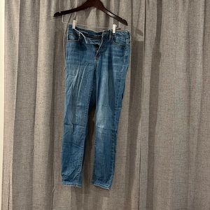 High rise skinny jeans